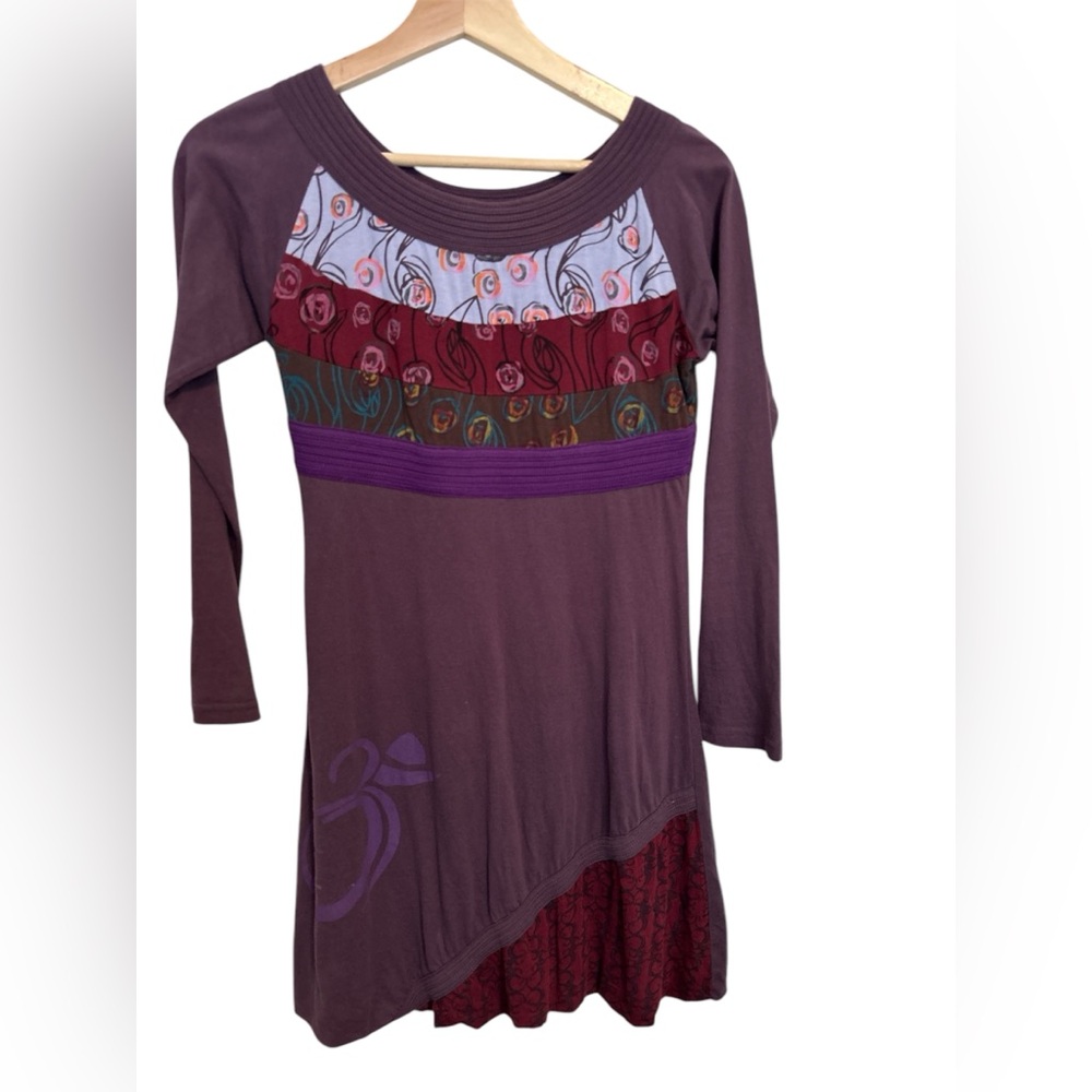 100% cotton long sleeve funky dress